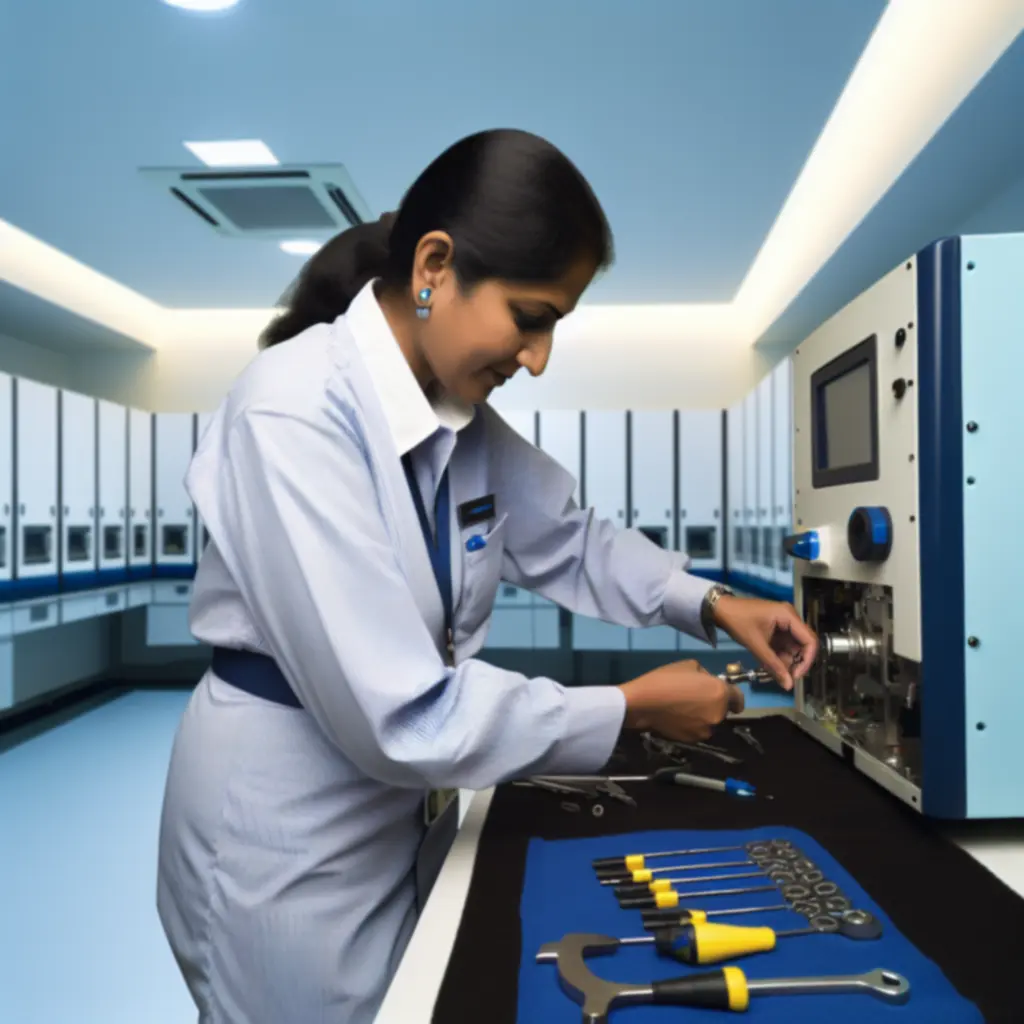 Szerviztechnikus arcade gép karbantartását végzi